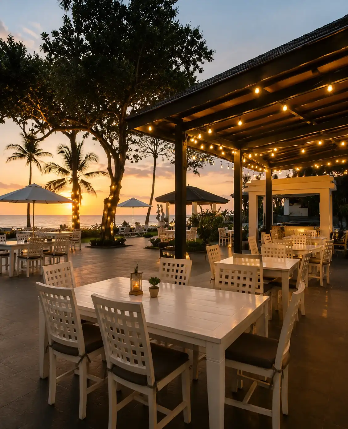 Beachfront Restaurant at Legong Keraton Beach Hotel