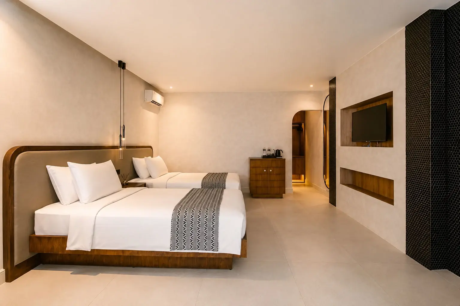 Guest room at Legong Keraton Beach Hotel