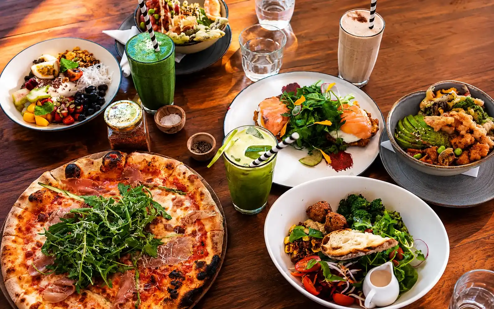 Popular cafés and restaurants in Berawa Canggu